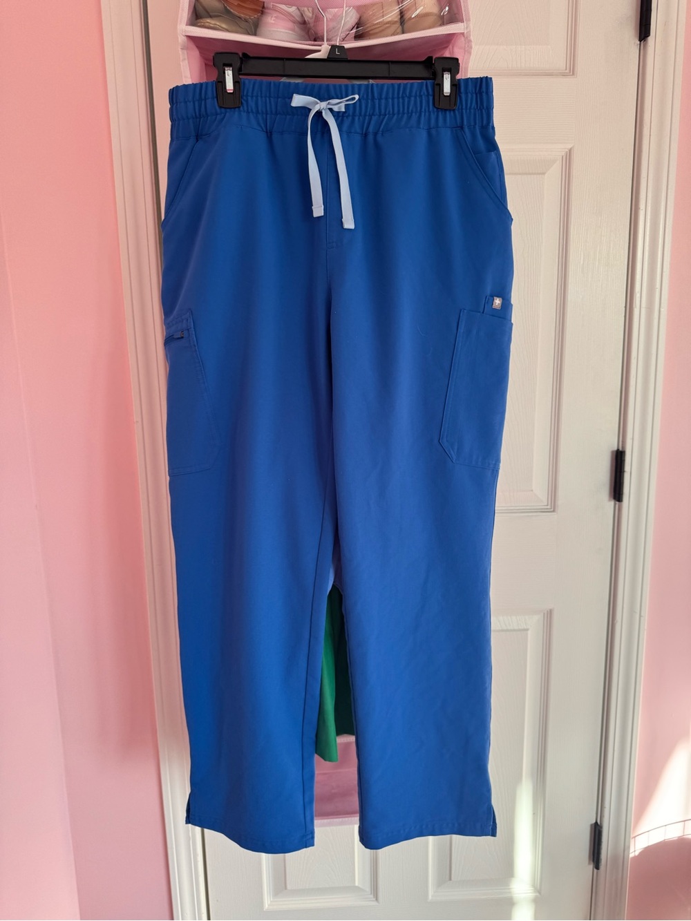 Figs Royal Blue Technical Scrub Pants L petite